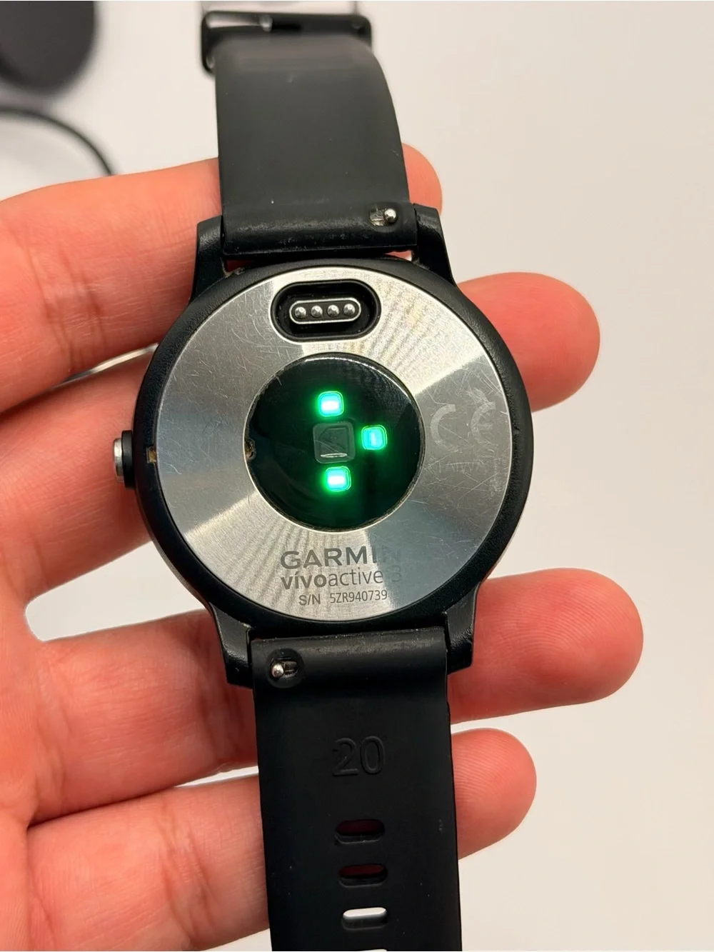 Garmin Vivoactive 3, Tested, Black And Stainless Steel, Charger Included